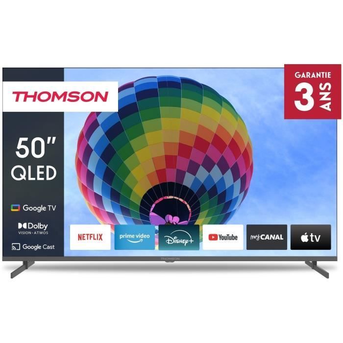 THOMSON 50QG4S14 - QLED 50 TV (126 cm) - 4K 3840x2160 - HDR 10 - Google TV - 2xHDMI 2.1 + 2xHDMI 2.0