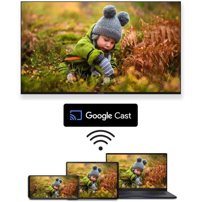 THOMSON 50QG4S14 - QLED 50 TV (126 cm) - 4K 3840x2160 - HDR 10 - Google TV - 2xHDMI 2.1 + 2xHDMI 2.0
