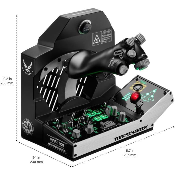 Throttle lever - THRUSTMASTER - Viper TQS Mission Pack - Black
