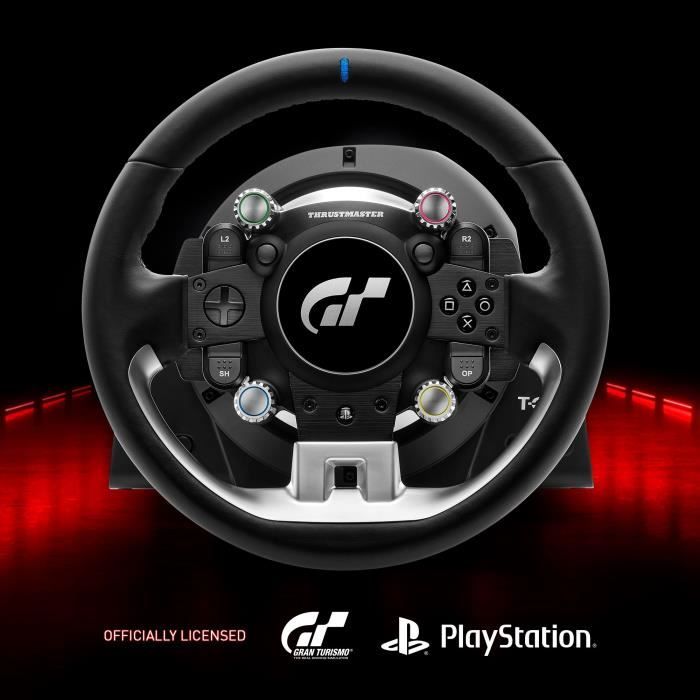 Thrustmaster T-GT II, steering wheel officially licensed for PlayStation 5 and Gran Turismo, with 3 pedal crankset (PS4, PC compatible)