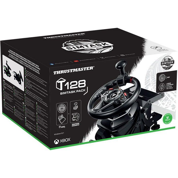 Force Feedback Racing Wheel - THRUSTMASTER - T128 SimTask Pack - Xbox Series X|S, Xbox One, PC