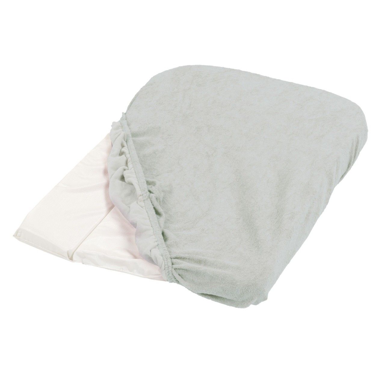 TINEO Set Of 2 Mattress Pads To Change / Light Gray