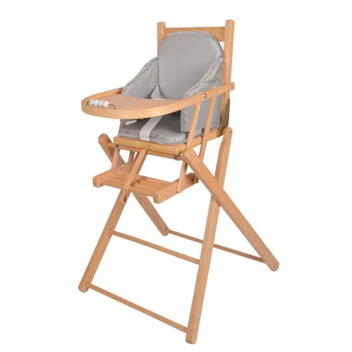TINEO PVC Chair Cushion with Straps - Gray