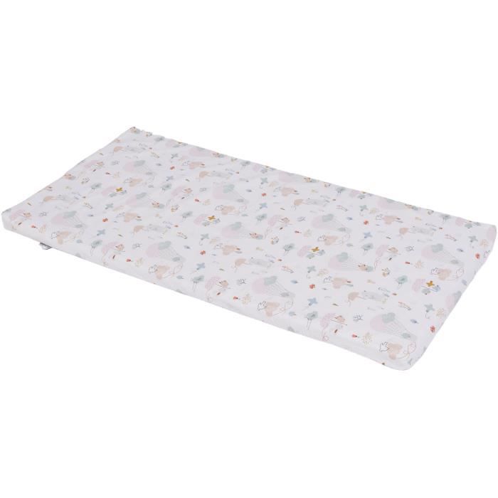 Balloons nomadic mattress - 120 x 60 x 4 cm - White - TINEO