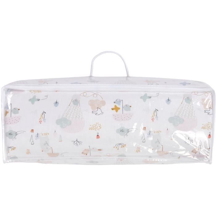 Balloons nomadic mattress - 120 x 60 x 4 cm - White - TINEO