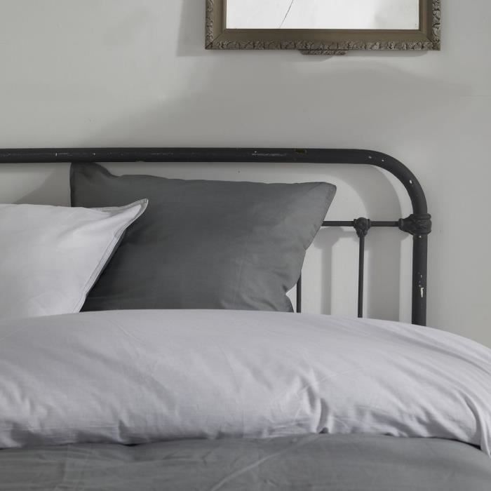 Duvet cover - TODAY - CHARME - 57 thread count cotton - Light grey x Dune Constance - 260 x 240 cm