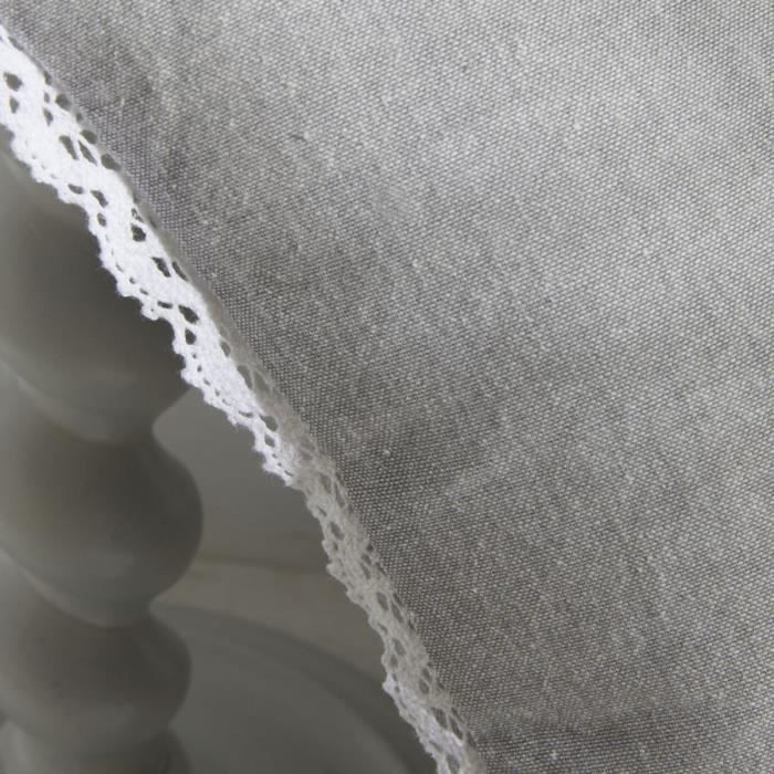 Cushion - TODAY - CHARME - Chambray x Dentelle Capucine - 40 x 40 cm