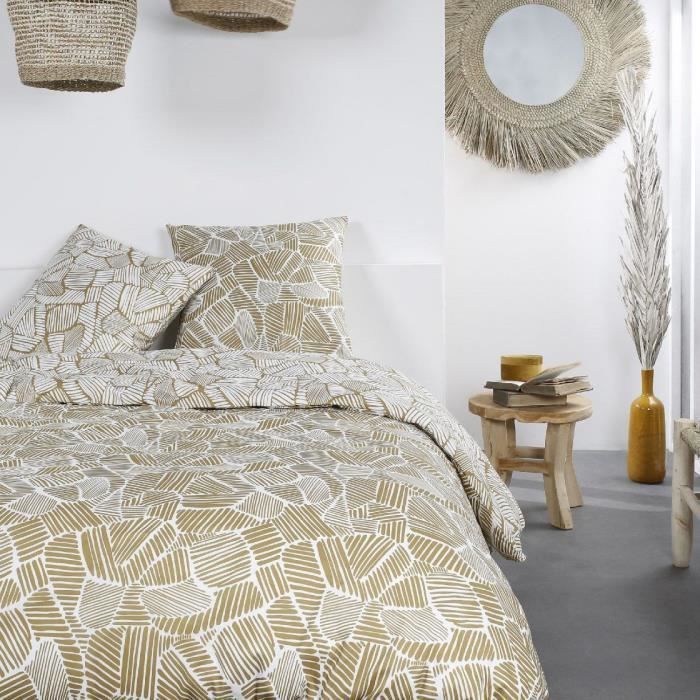 Zip-up bedding set - TODAY - Mawira - Yellow - Other designs - Natural