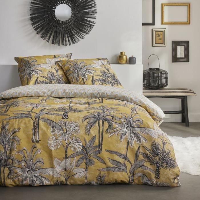 SUNSHINE LOUISA Printed Bedding Set - TODAY - Yellow 260x240cm