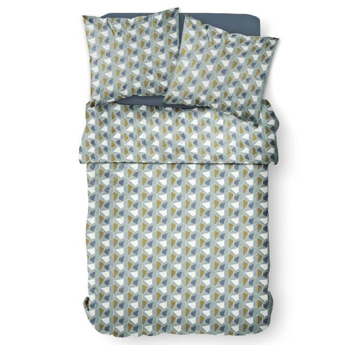 TODAY BEDDING SET - DUVET COVER 240X260 + 2 PILLOWCASES 63X63 - 100% COTTON 57 thread count - Mawira 2.19