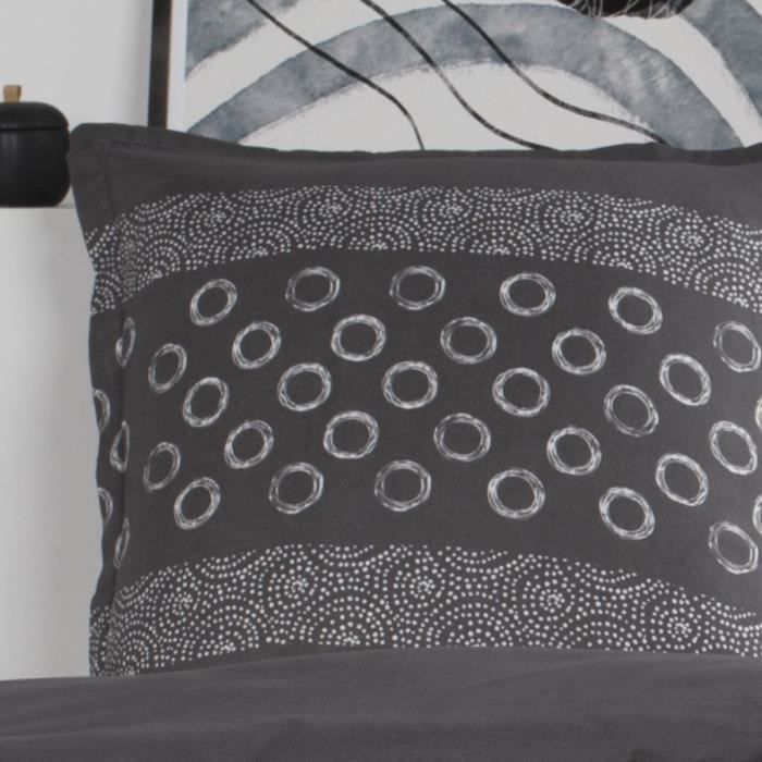 TODAY Cotton bed set for 1 person - 140x200 cm - Gael Gray Print