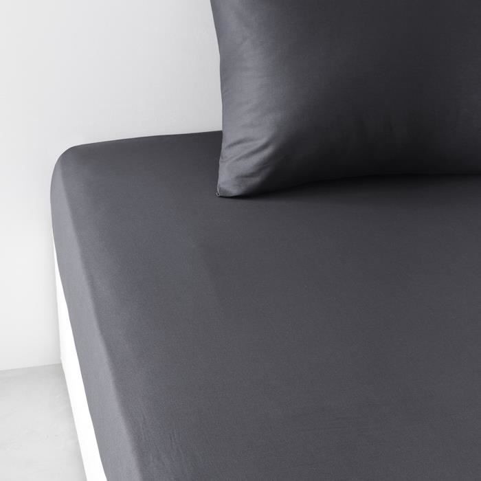 TODAY ESTIQUIAL TODAY CHARG - 90 x 190 cm - 1 person - 100% UNE cotton - charcoal