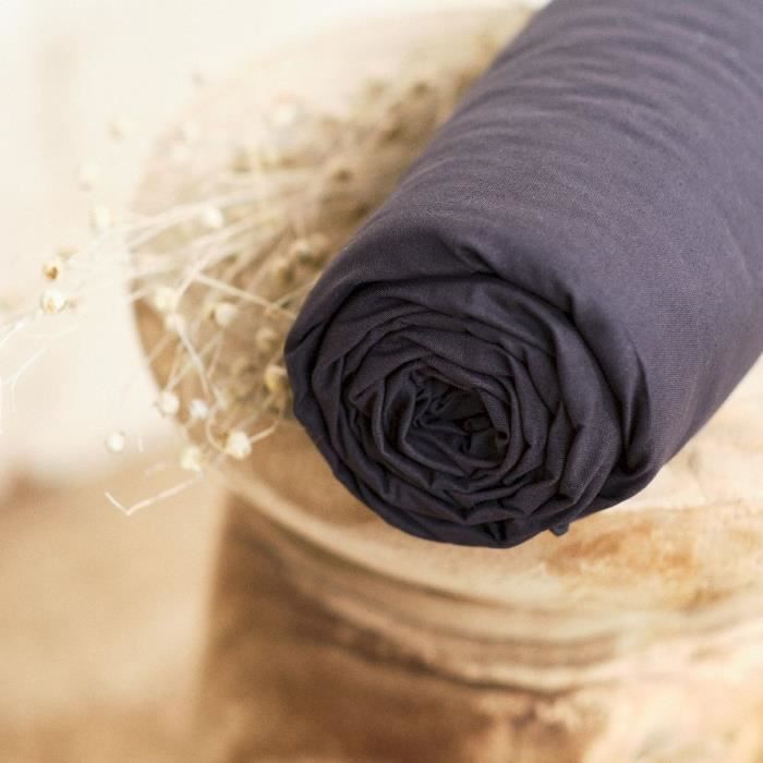 TODAY ESSENTIAL TODAY CHARG - 140 x 190 cm - 2 people - 100% UNE cotton - charcoal