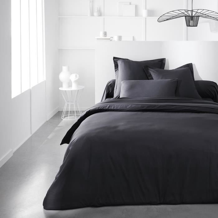 TODAY ESSENTIAL TODAY CHARG - 140 x 190 cm - 2 people - 100% UNE cotton - charcoal