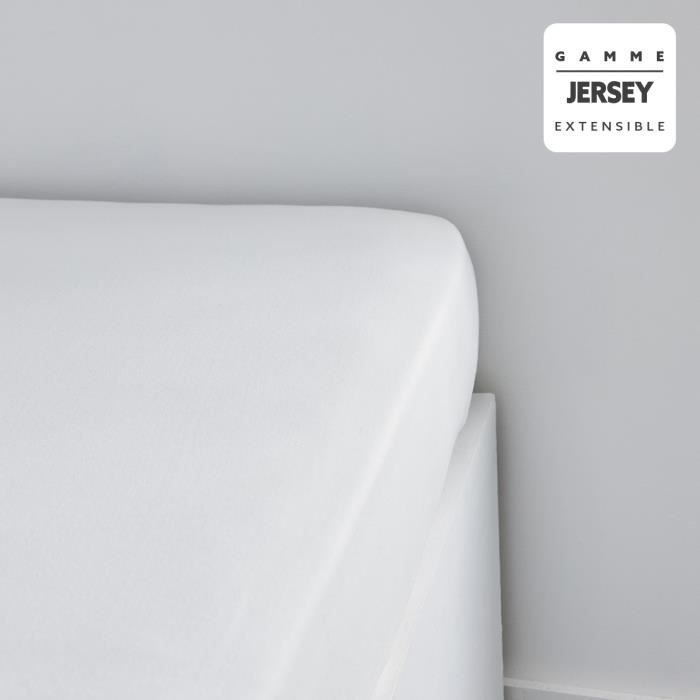 TODAY ESSENTIAL TODAY CHARG - 90 x 190+25 cm - 1 person - 100% Jersey cotton - chalk