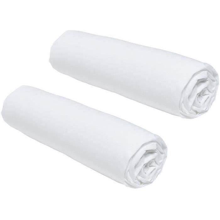 Set of 2 Teday Essential Curses - 140 x 190 cm - 2 people - 100% Cotton - Chalk