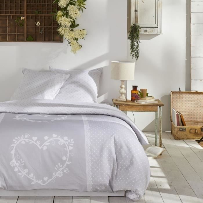 TODAY BEDDING SET - DUVET COVER 2460X240 + 2 PILLOWCASES 63X63 - 100% COTTON 57 thread count - Constance