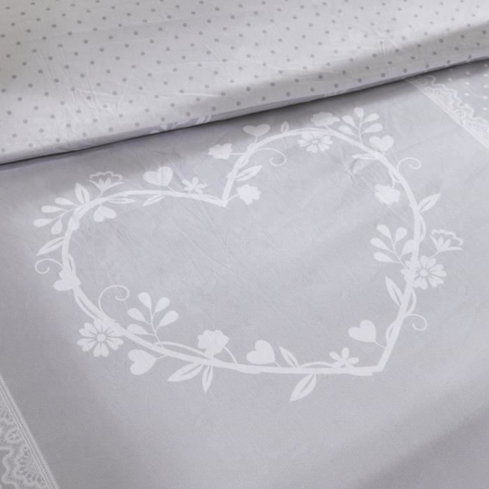 TODAY BEDDING SET - DUVET COVER 2460X240 + 2 PILLOWCASES 63X63 - 100% COTTON 57 thread count - Constance