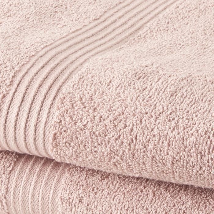 Set of 2 TODAY towels 50x90 cm 100% Cotton - Sand rose