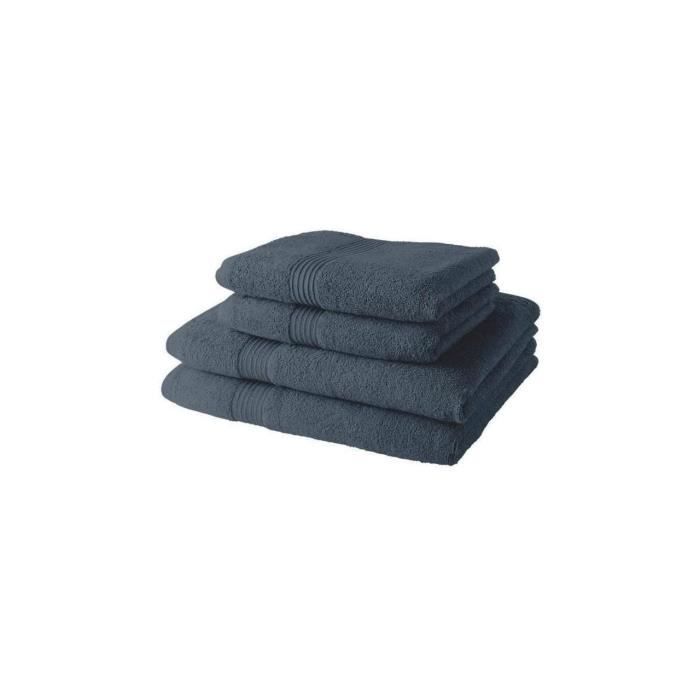 2 TODAY bath towels 50x90 + 2 bath sheets 70x130 cm 100% Cotton - Denim