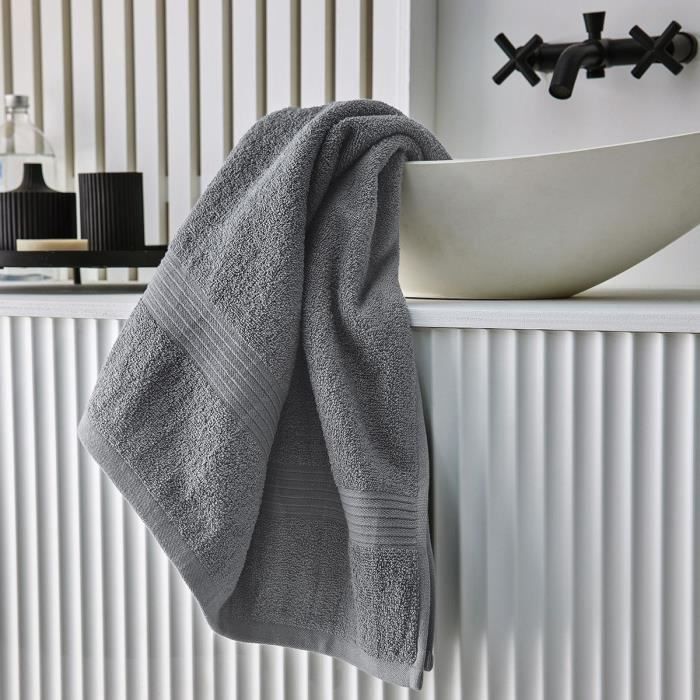 TODAY Essential - Bath towel 70x130 cm 100% Cotton steel color