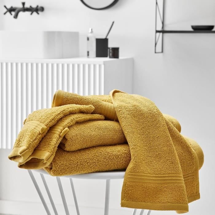 TODAY Essential - Maxi bath sheet 90x150 cm 100% Cotton, ocher color