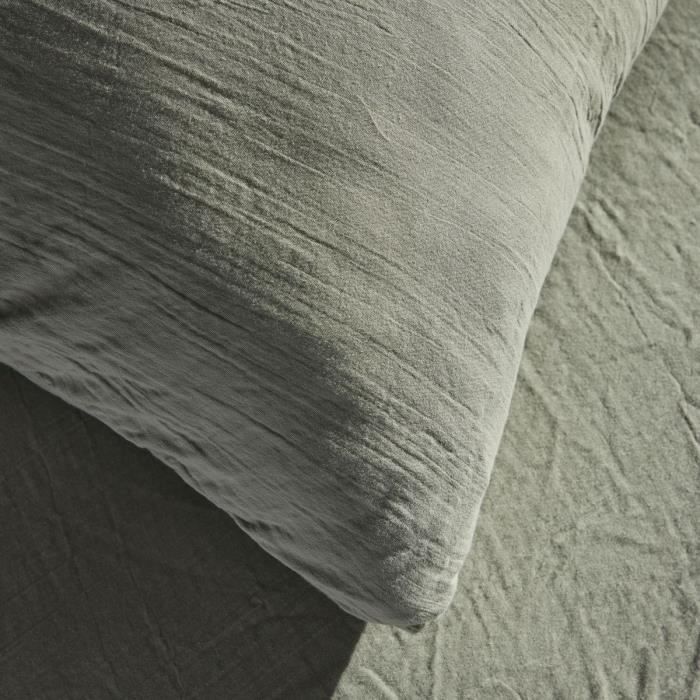 Bedding set - TODAY - 123327 - 1 person - 140x200 cm - Plain cotton gauze - Sage