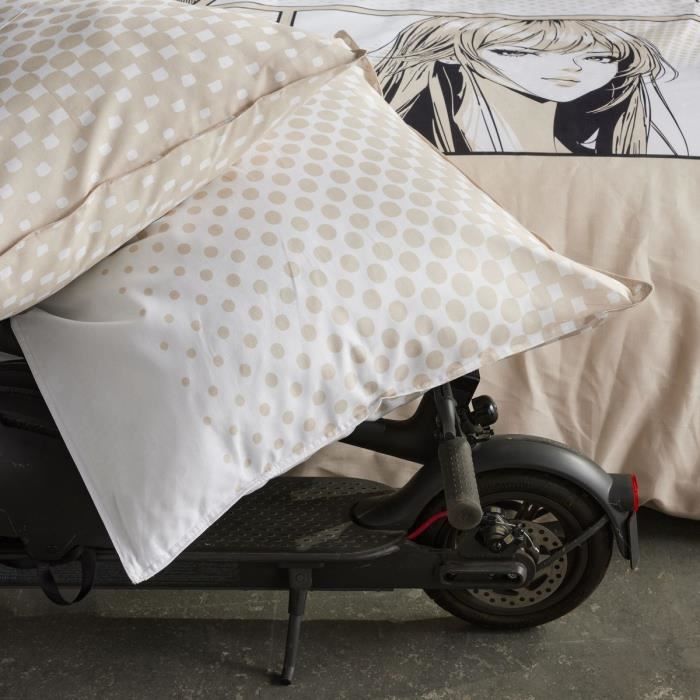 Bedding set - TODAY - JAVA - 2 people - 240x220 cm - Cotton - Manga print - Beige