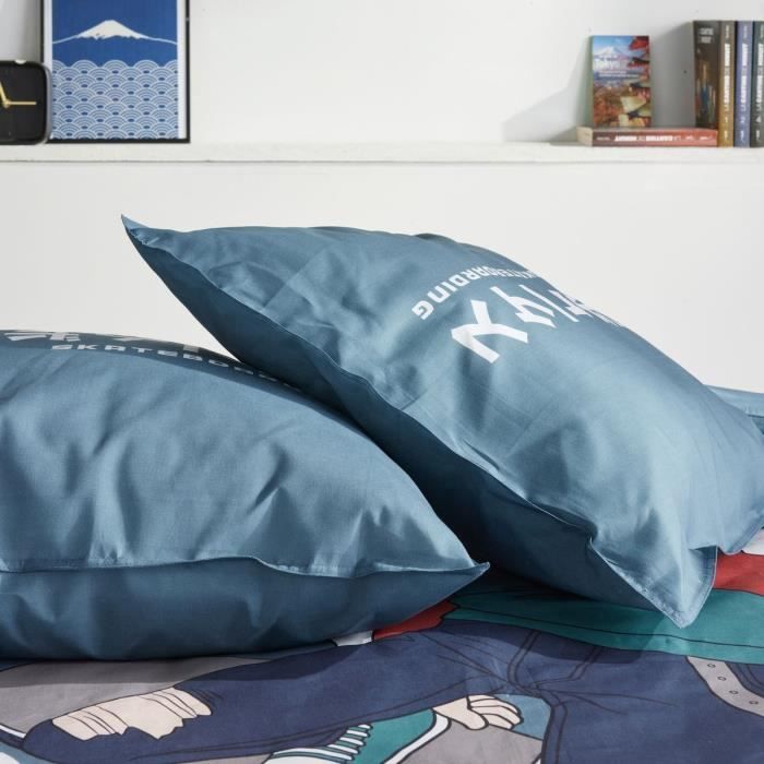 Bedding set - TODAY - JAVA - 2 people - 240x220 cm - Cotton - Japan print - Blue