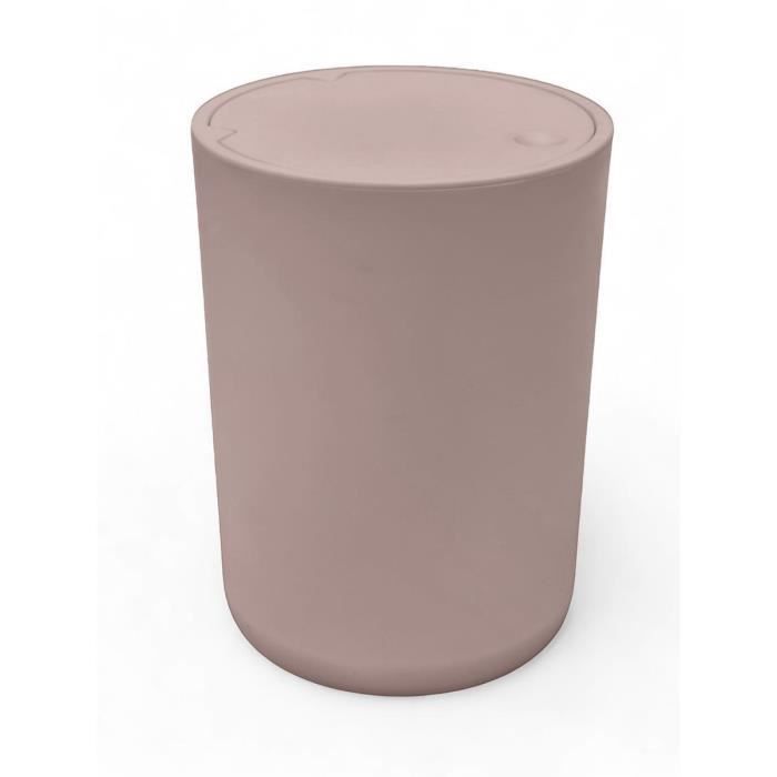 Bathroom trash can - TODAY - UTILITY - 8.5 L - Ø 21 xx H 29 cm - Polypropylene - Pink