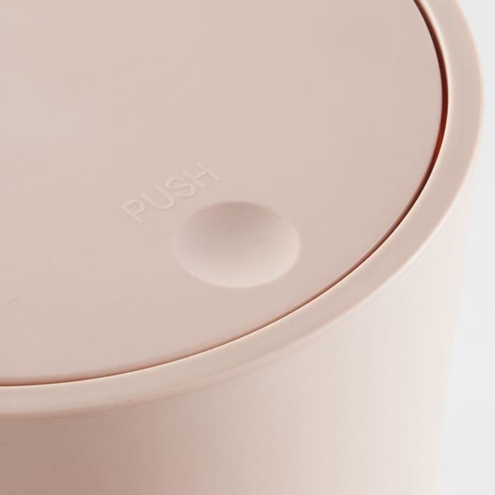 Bathroom trash can - TODAY - UTILITY - 8.5 L - Ø 21 xx H 29 cm - Polypropylene - Pink