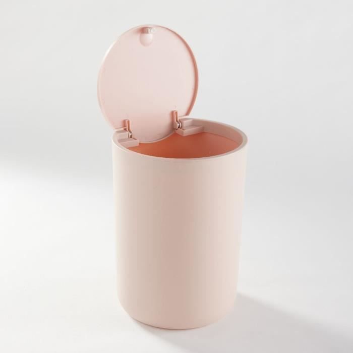 Bathroom trash can - TODAY - UTILITY - 8.5 L - Ø 21 xx H 29 cm - Polypropylene - Pink
