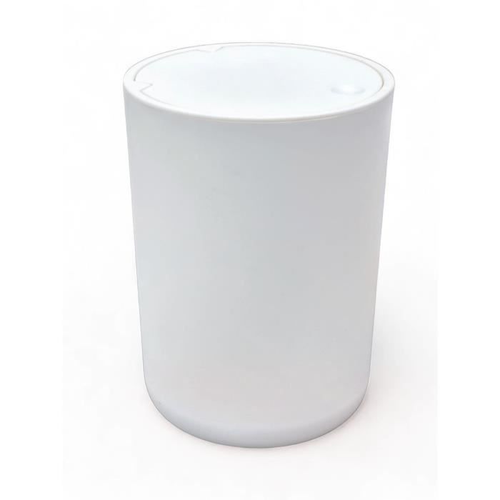 Bathroom trash can - TODAY - UTILITY - 8.5 L - Ø 21 xx H 29 cm - Polypropylene - White