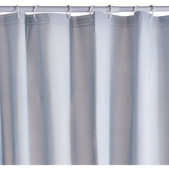 Waffle Shower Curtain - Blue - PEVA - 180 x 200 cm - 12 Hooks - UTILITY - TODAY