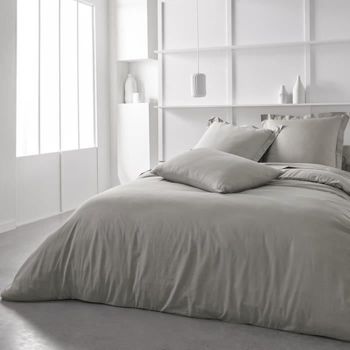 TODAY ESSENTIAL TODAY CHARG - 140 x 200+30 cm - 2 people - 100% UNE COTTON - Dune