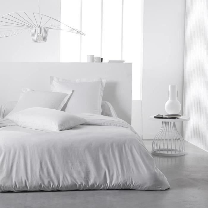 TODAY Essential pillowcase - 63 x 63+5 cm - 100% Plain Cotton - Chalk