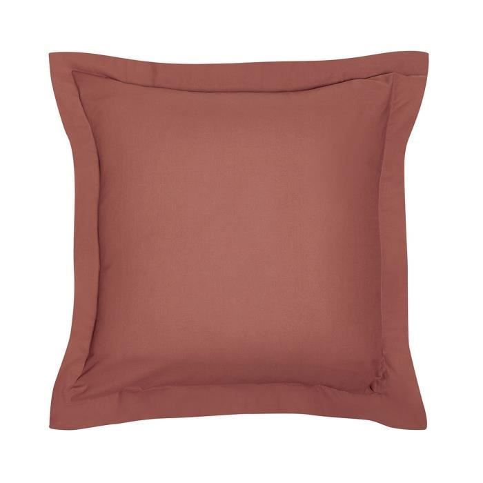 Pillowcase TODAY Essential - 63 x 63+5 cm - 100% UNA cotton - Terracotta