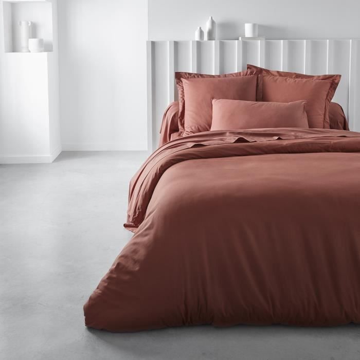 Pillowcase TODAY Essential - 63 x 63+5 cm - 100% UNA cotton - Terracotta
