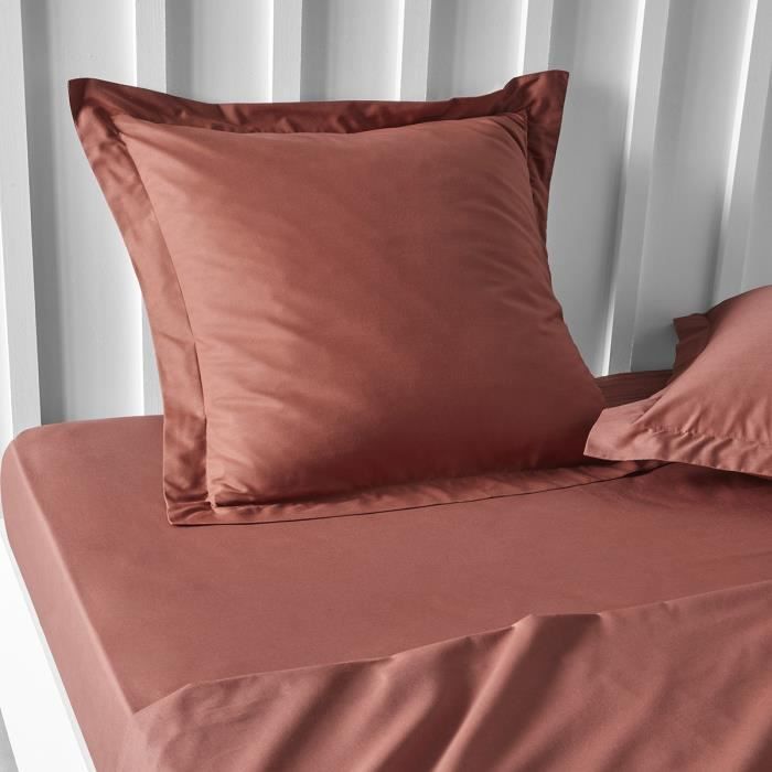 Pillowcase TODAY Essential - 63 x 63+5 cm - 100% UNA cotton - Terracotta