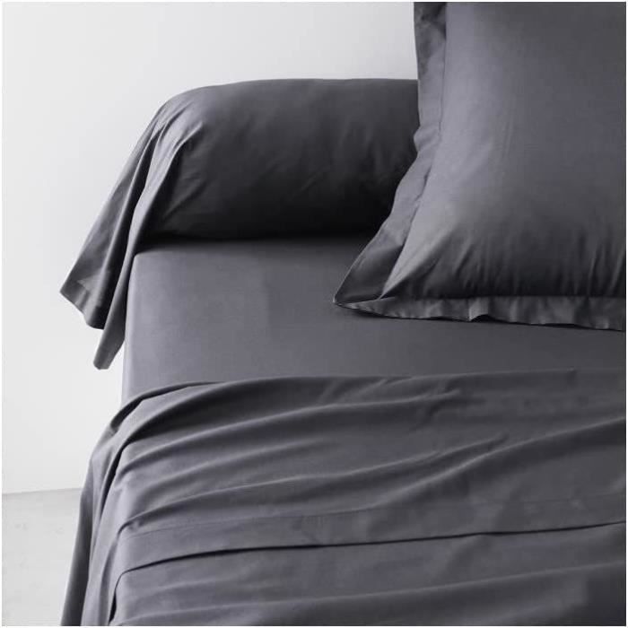 Taie de bocin teday essential - 45 x 185 cm - 100% united cotton - charcoal