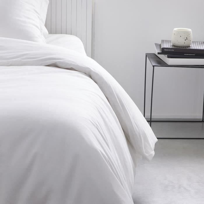 TODAY ESSENTIAL DUYT COVER - 140 x 200 cm - 1 person - 100% UNE cotton - Chalk
