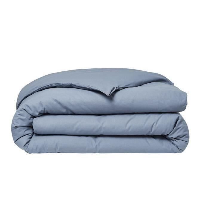 Duvet cover Today Essential - 140 x 200 cm - 1 person - 100% UNI cotton - Denim