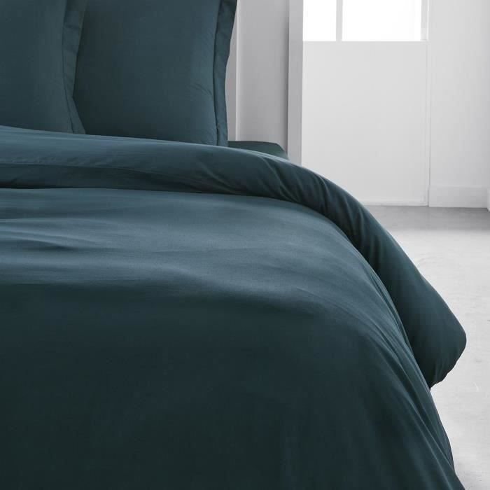 TODAY ESSENTIAL DUYT COVER - 220 x 240 cm - 2 people - 100% UNE cotton - Peacock
