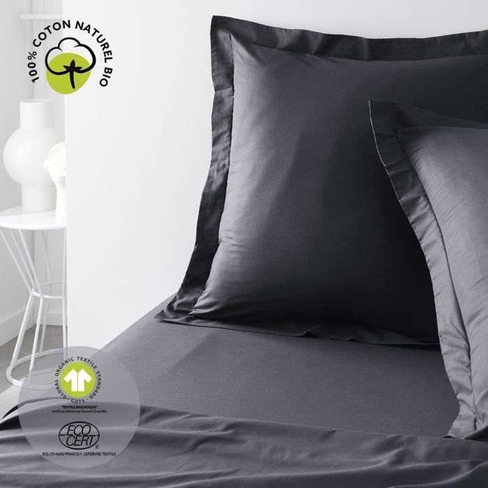 Pillowcase - TODAY - 63 x 63 cm - Organic cotton - Oeko-Tex certified - 5 cm ruffle
