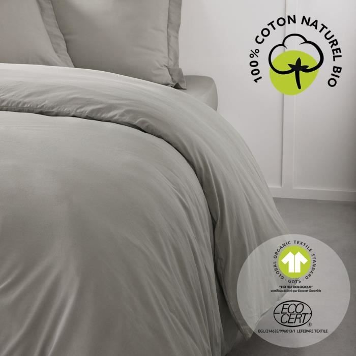 Bedding set - TODAY - 220 x 240 cm - Cotton - Organic Dune