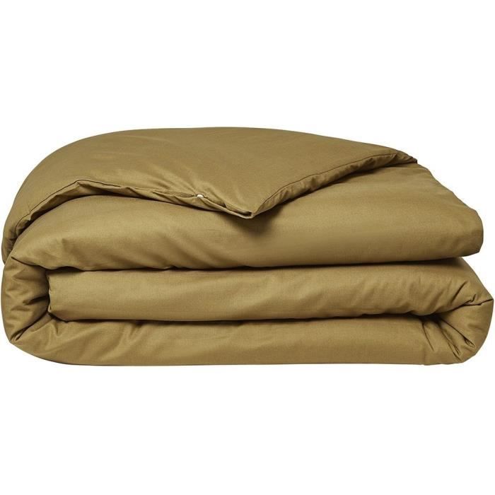 Bedding set - TODAY - 220 x 240 cm - Organic cotton - Bronze - 2 pillowcases included