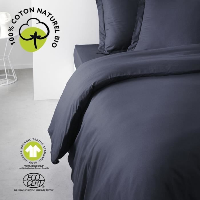 Bedding set - TODAY - 220 x 240 cm - 100% cotton - Organic Navy - GOTS and Oeko-Tex