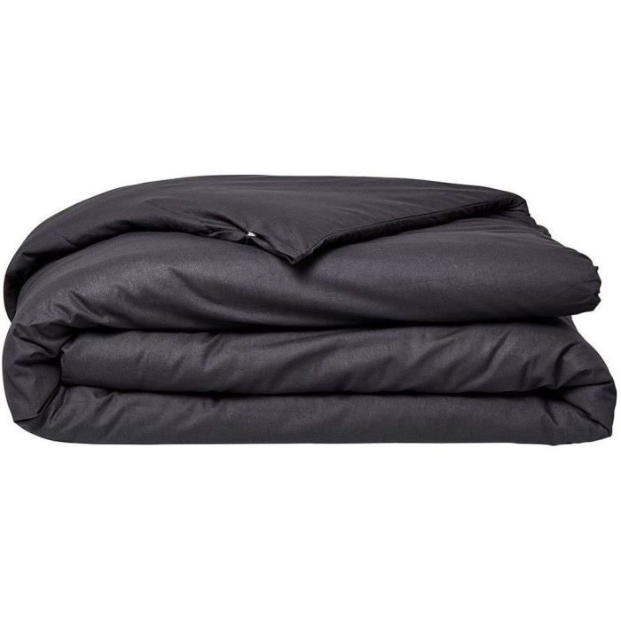 Bedding set - TODAY - 240 x 260 cm - 100% cotton - Organic Charcoal - GOTS certified organic