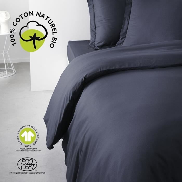 Bedding set - TODAY - 240 x 260 cm - 100% cotton - Organic Navy - GOTS certified