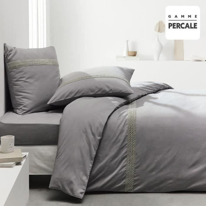 TODAY PRESTIGE TODAY Bed Parliament - 220 x 240 cm - 2 people - 100% percale macramé finish - Steel